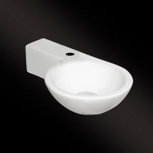 San4U 2516035 One Pack Step (links) fonteinset wit keramiek/ chroom