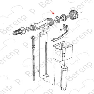 Wisa 8050800311 membrane for float valve