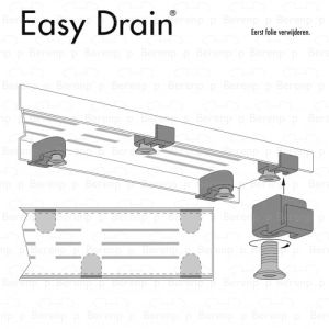 Easy Drain spare parts EDR-STEUN-N grid click system for shower drain