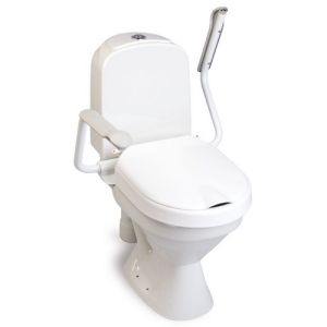 Etac Hi-Loo 803013172 toiletverhoger met deksel 10cm en armsteunen wit