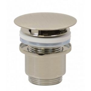 San4U 2500501 One Pack Queen (links) fonteinset wit keramiek/ nikkel RVS look