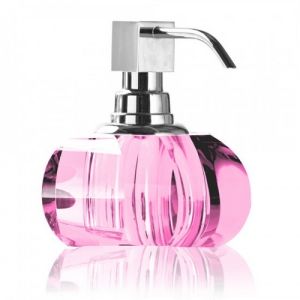 Decor Walther Crystal 0924261 KR SSP soap dispenser (chrome pump) Pink Crystal