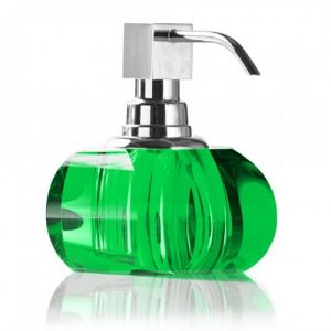 Decor Walther Crystal 0924296 KR SSP soap dispenser (chrome pump) English green Crystal