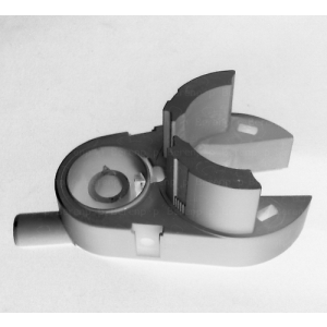 PDPlan Cristal scharniervoet (zonder tubobus) rechts, chroom *niet meer leverbaar*