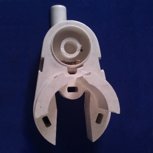 PDPlan Cristal scharniervoet (zonder tubobus) rechts, wit *niet meer leverbaar*