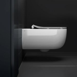 Clou Hängematte CL0406060 dünn WC-Sitze mit Deckel glänzend weiß