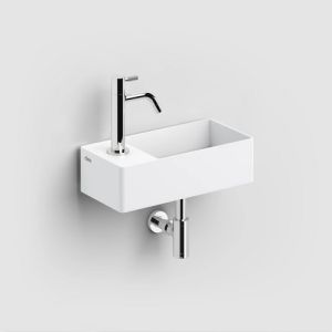 Clou New Flush 3 CL031343202 fountain 35x18cm with flat drain plate aluite matte white