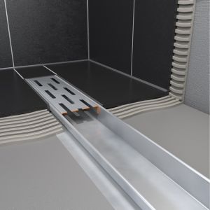 Easy Drain Compact 50 Flens EDCOMPR100050 douchegoot met RVS flens 100cm zijuitloop
