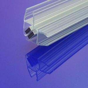Exa-Lent Universal sample piece of shower rubber type DS24 - 2cm length and suitable for glass thickness 8mm - magnet 45 degrees