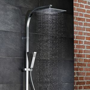 HSK AquaSwitch RS 500 rechthoekig 1001940 showerset met thermostaat chroom