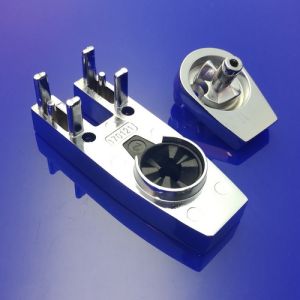 HSK E54080-41 pivot bearings for shower door, top/bottom, chrome