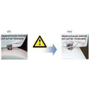 Ideal Standard Ventuno J4556BJ Satz mit 2 Scharnieren chrom (bis 31/08/2012)