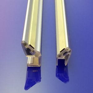 Koralle Vision-A S8L43345 ( L43345 ) ( 2537825 ) aluminum magnetic strips (excl. plastic strips) for swing door with fixed wall *no longer available*