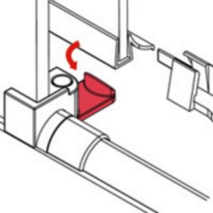 Novellini R01PKUMO1-K set of cover caps chrome