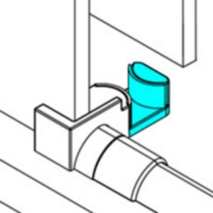 Novellini R09PDIAR1-K set of cover caps chrome