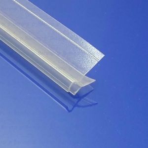 San4U ProfileDay sample piece shower rubber type DS33 - 2cm length and suitable for glass thickness 6mm - 2 flaps