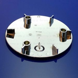 Viega Tempoplex 649982 Abdeckplatte für Dusche Siphon ø115mm chrom