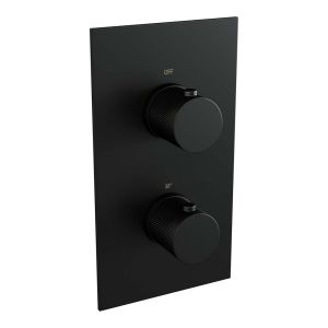 Brauer Carving 5-S-121 thermostatic concealed rain shower 3-way diverter SET 25 matte black