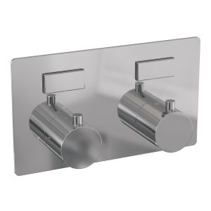 Brauer Edition 5-CE-166 thermostatic concealed rain shower with push buttons SET 55 chrome