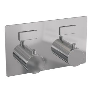 Brauer Edition 5-CE-179 thermostatic concealed rain shower with push buttons SET 68 chrome