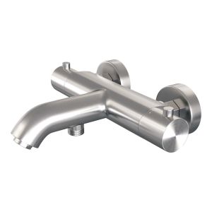 Brauer Edition 5-NG-041-2 surface-mounted bath shower thermostatic mixer SET 02 stainless steel brushed PVD