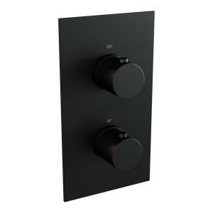 Brauer Edition 5-S-070 thermostatic concealed rain shower 3-way diverter SET 43 matte black