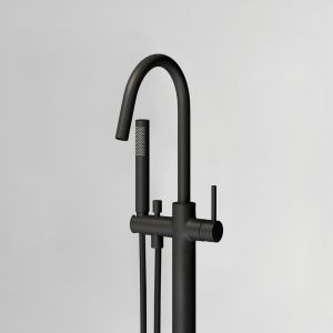 Clou XO CL060400121 type 1 vrijstaande badkraan met handdouche mat zwart