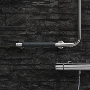 Geesa Comfort & Safety 915825-62-R douchestang met wandbeugel-R chroom