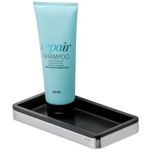 Geesa Frame 918802-02-06 planchet 21 cm chroom/ zwart