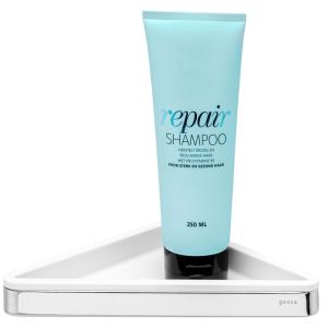 Geesa Frame 918803-02 corner shelf chrome/ white