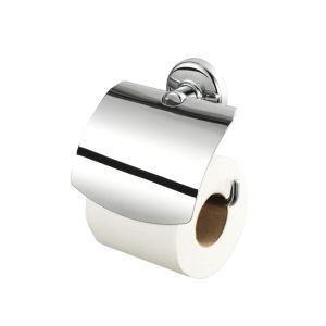Geesa Hotel 915308-02 toiletrolhouder met klep chroom
