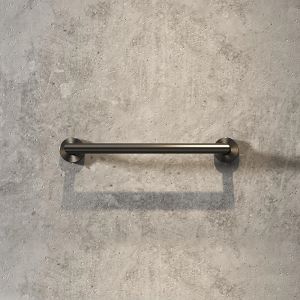 Geesa Nemox Brushed Metal Black 916506-09 badgreep 30cm zwart metaal geborsteld