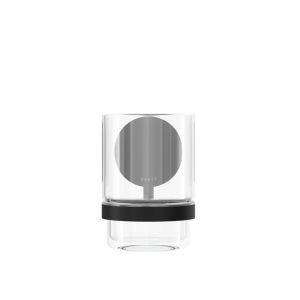 Geesa Opal Black 917202-06 glass holder with glass black