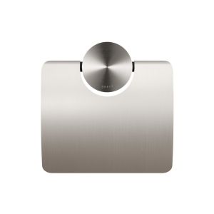 Geesa Opal Brushed Stainless Steel 917208-05 toiletrolhouder met klep RVS geborsteld
