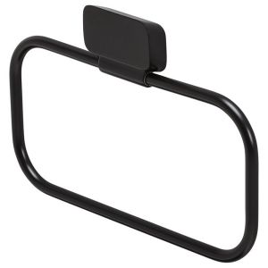Geesa Shift Black 919904-06 towel ring matte black
