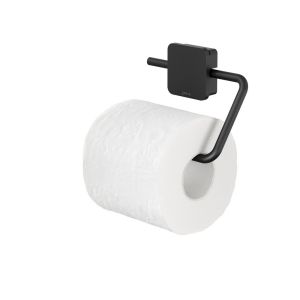 Geesa Topaz Black 917909-06-A toiletrolhouder zonder klep zwart
