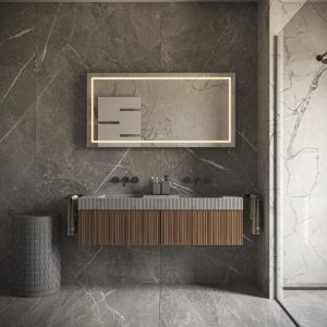 Phantom Mirrors Serie 001 001.160.70 rechthoekige LED spiegel, 160x70 cm met directe en indirecte led rondom