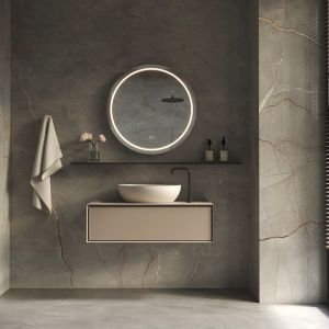 Phantom Mirrors Serie 002 002.80.80 ronde LED spiegel, 80 cm met directe en indirecte led rondom