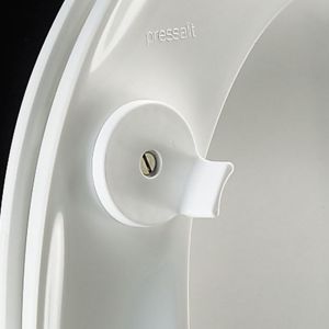 Pressalit Dania R33000 toilet seat 50mm raised with lid white