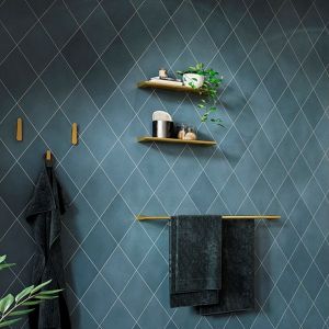 Pressalit Style PR70150 handdoekhaak groot geborsteld messing (2 stuks)