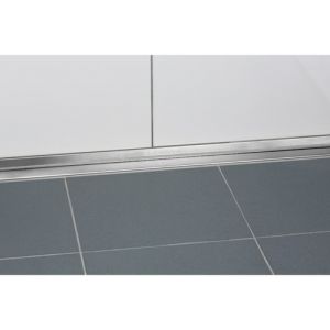 Blanke Aqua Deko 622284032125 afsluitprofiel voor boven goot 1250x32mm RVS verchroomd