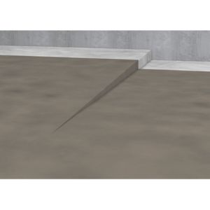 Blanke Aqua Keil 754280B080L afschotprofiel douchevloer 980x8x24 links RVS geborsteld