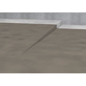 Blanke Aqua Keil 7542856080L afschotprofiel douchevloer 980x8x24 links mat zwart