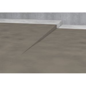 Blanke Aqua Keil 7542856100L afschotprofiel douchevloer 980x10x24 links mat zwart