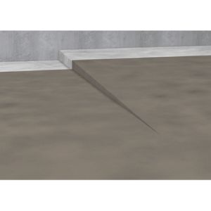 Blanke Aqua Keil 7552856080R afschotprofiel douchevloer 1480x8x32 rechts mat zwart