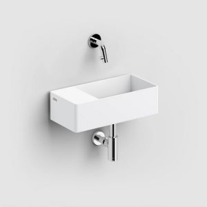 Clou New Flush 3 CL031343202 fountain 35x18cm with flat drain plate aluite matte white