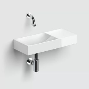 Clou Vale CL0303162R fountain 45x19cm without tap hole right glossy white ceramic