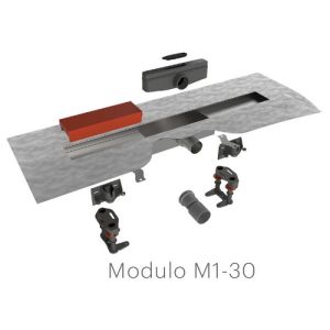 Easy Drain Compact 30 Modulo Stone EDM1NAT80030 douchegoot 80cm zijuitloop