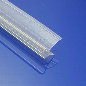 San4U ProfileDay sample piece shower rubber type DS36 - 2cm length and suitable for glass thickness 8mm - 2 flaps