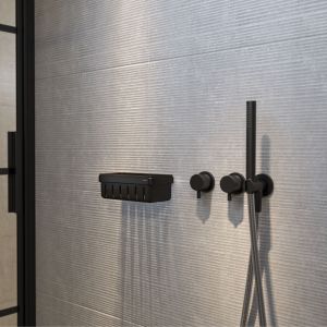 Geesa Frame 918801-06-06 douchemand 21 cm zwart